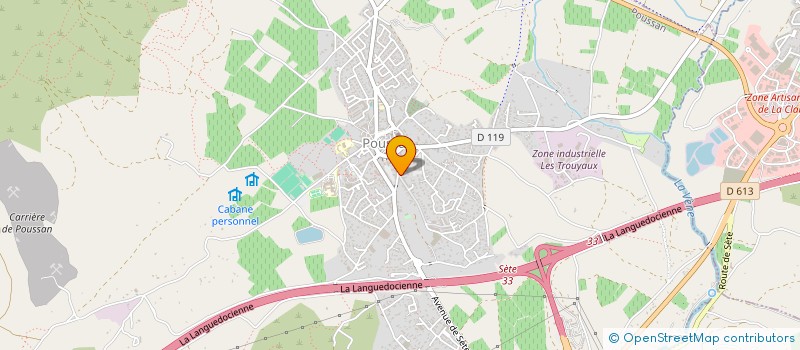 localisation de l'entreprise MONSIEUR DENIS NAUDAN  POUSSAN