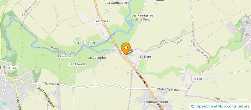 localisation de l'entreprise MONSIEUR DENIS NICOLEAU  VILLIERS-EN-PLAINE