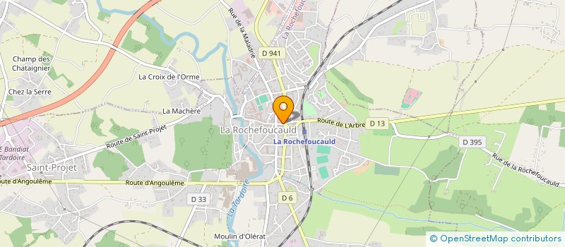 localisation de l'entreprise MONSIEUR DENIS NOUVON à LA ROCHEFOUCAULD-EN-ANGOUMOIS
