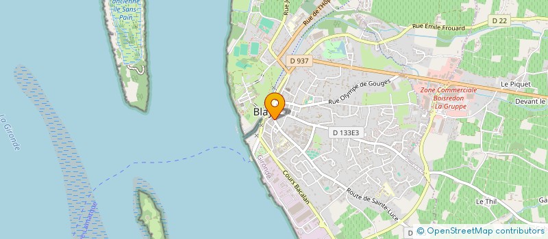 localisation de l'entreprise MONSIEUR DENIS OSMANOVIC à BLAYE