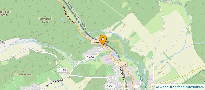 localisation de l'entreprise MONSIEUR DENIS OTTERMANN  INGWILLER