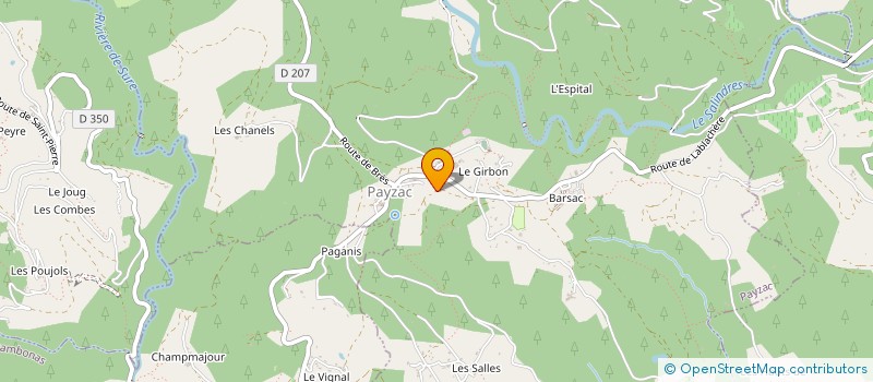 localisation de l'entreprise MONSIEUR DENIS OZIOL  PAYZAC