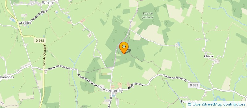 localisation de l'entreprise MONSIEUR DENIS PACAUD  VIRY