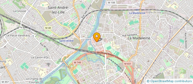 localisation de l'entreprise MONSIEUR DENIS PAILLARD à LA MADELEINE