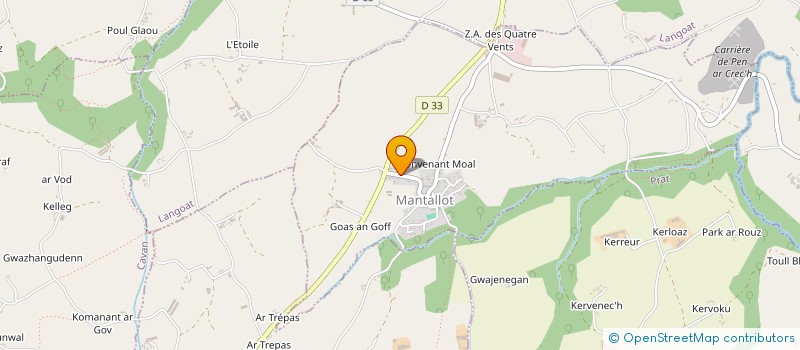 localisation de l'entreprise MONSIEUR DENIS PAILLER  MANTALLOT