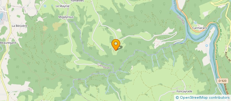 localisation de l'entreprise MONSIEUR DENIS PALAT  GOLINHAC