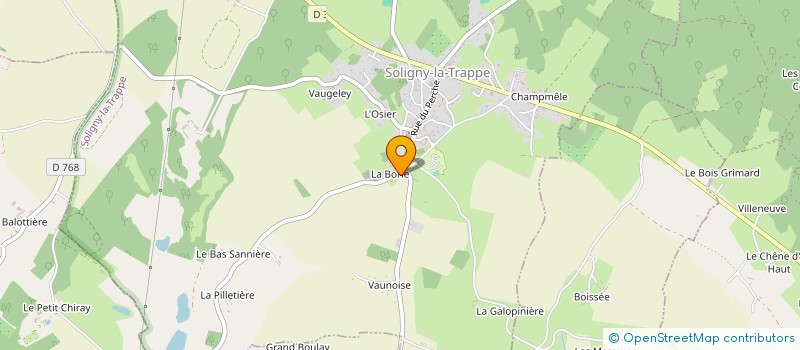 localisation de l'entreprise MONSIEUR DENIS PANGAUD à SOLIGNY-LA-TRAPPE