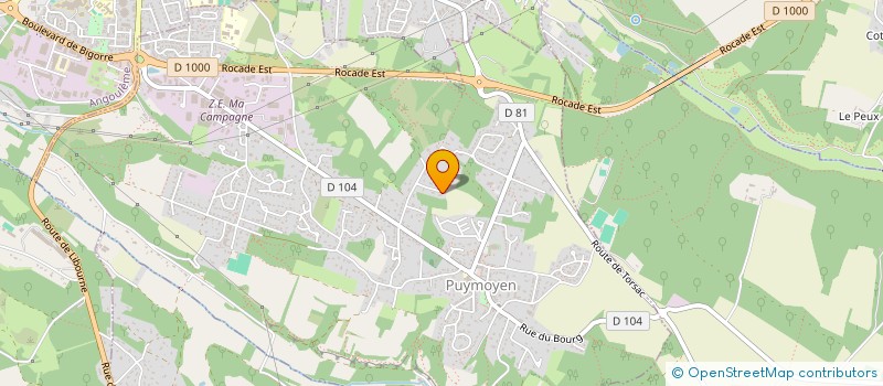 localisation de l'entreprise MONSIEUR DENIS PAQUEREAU  PUYMOYEN