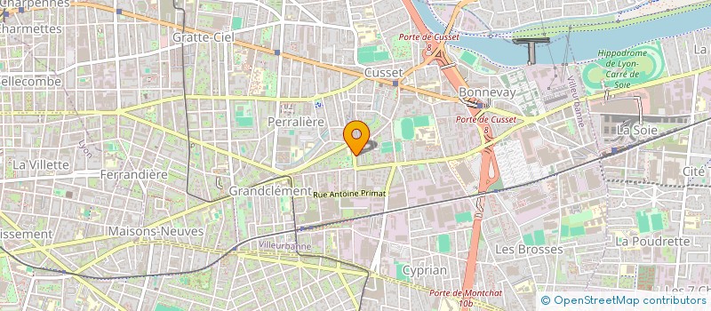 localisation de l'entreprise MONSIEUR DENIS PASCAL  VILLEURBANNE