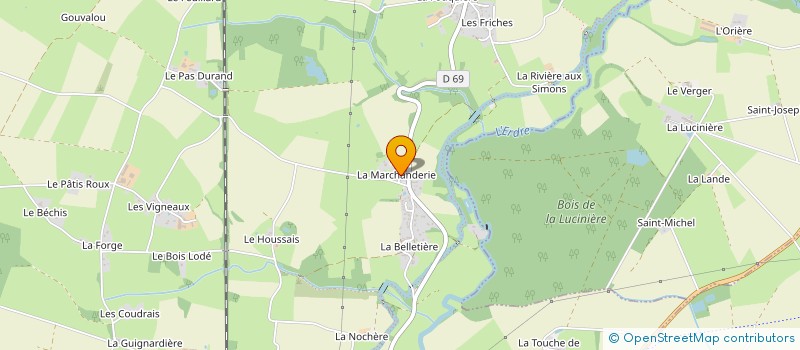 localisation de l'entreprise MONSIEUR DENIS PASQUIER  LES TOUCHES