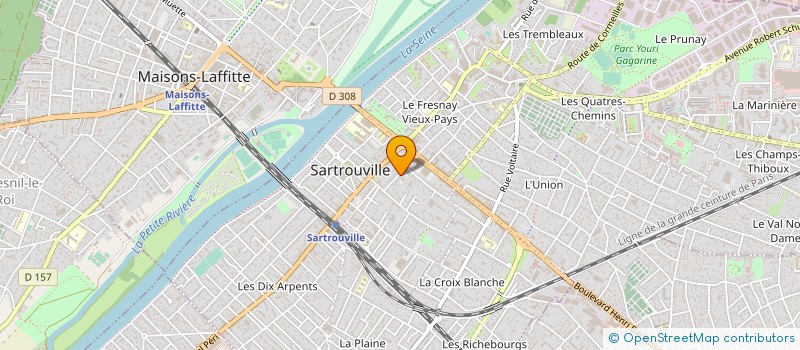 localisation de l'entreprise MONSIEUR DENIS PAUCK  SARTROUVILLE