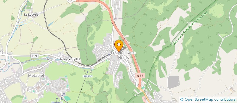 localisation de l'entreprise MONSIEUR DENIS PAULIN  LES HOPITAUX-NEUFS