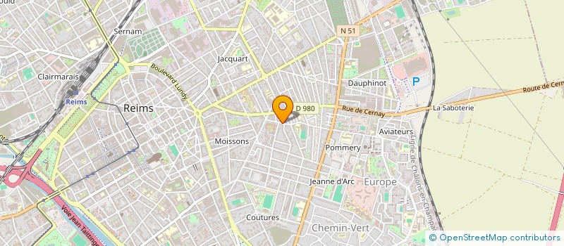 localisation de l'entreprise MONSIEUR DENIS PAUMIER  REIMS