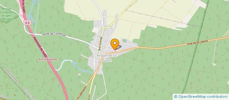 localisation de l'entreprise MONSIEUR DENIS PAUTREL  ARBONNE-LA-FORET