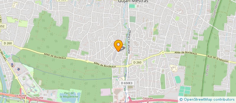 localisation de l'entreprise MONSIEUR DENIS PECORARO  GUJAN-MESTRAS