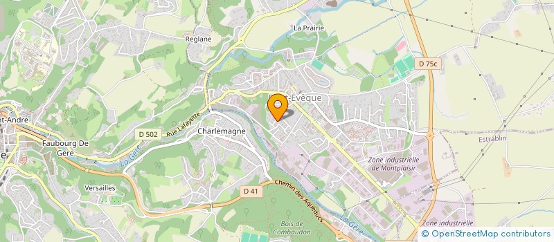 localisation de l'entreprise MONSIEUR DENIS PEILLOT  ESTRABLIN