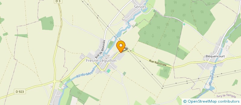 localisation de l'entreprise MONSIEUR DENIS PENEL  FRESNE-LEGUILLON