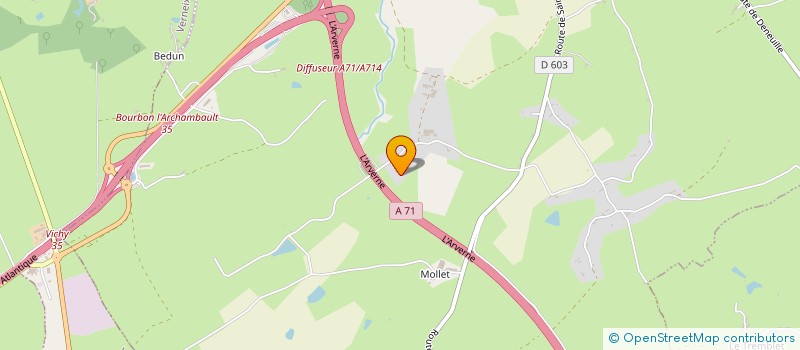 localisation de l'entreprise MONSIEUR DENIS PENIN  BIZENEUILLE