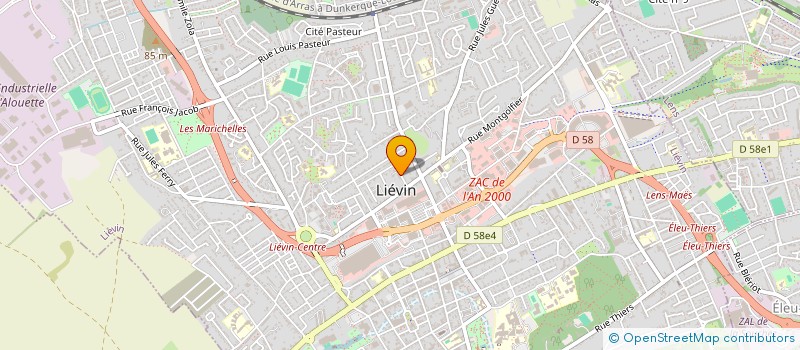 localisation de l'entreprise MONSIEUR DENIS PERDRIEAU  LIEVIN