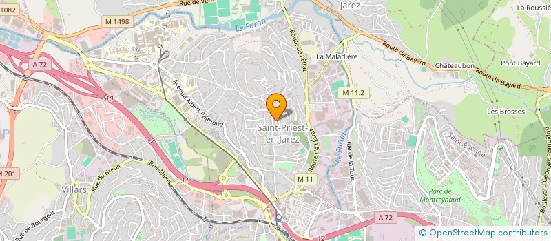 localisation de l'entreprise MONSIEUR DENIS PEREIRA  SAINT-PRIEST-EN-JAREZ