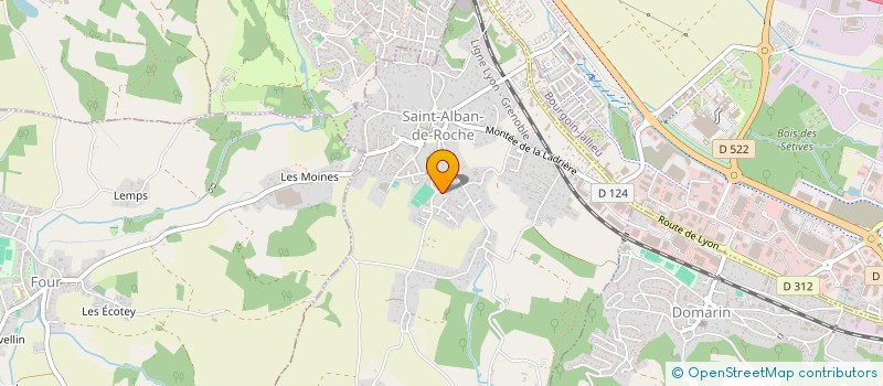 localisation de l'entreprise MONSIEUR DENIS PERIER  SAINT-ALBAN-DE-ROCHE