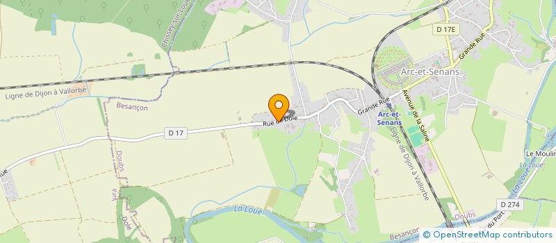 localisation de l'entreprise MONSIEUR DENIS PERNET  ARC-ET-SENANS