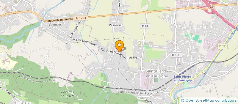 localisation de l'entreprise MONSIEUR DENIS PERRISSIN FABER  SAINT-PIERRE-EN-FAUCIGNY