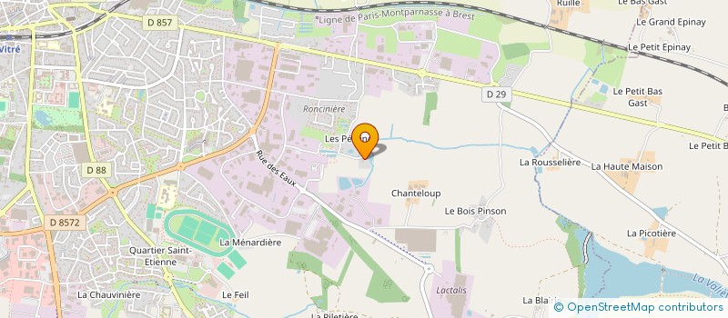 localisation de l'entreprise MONSIEUR DENIS PERRUSSEL à VITRE