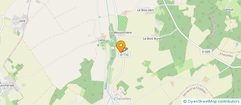 localisation de l'entreprise MONSIEUR DENIS PESSEREAU  CHEZELLES