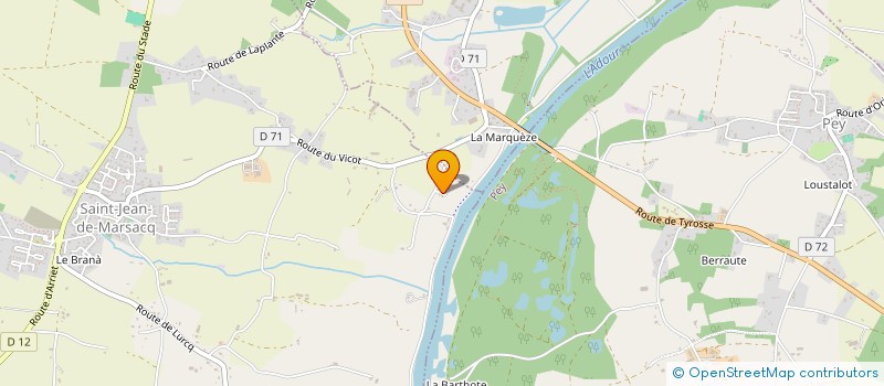 localisation de l'entreprise MONSIEUR DENIS PETRISSANS  SAINT-JEAN-DE-MARSACQ