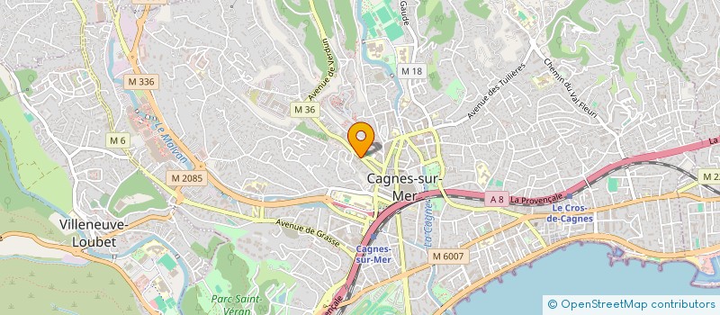 localisation de l'entreprise MONSIEUR DENIS PETROVIC  CAGNES-SUR-MER