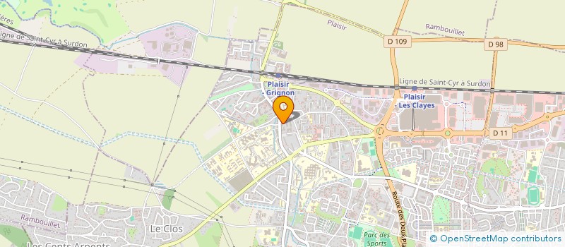 localisation de l'entreprise MONSIEUR DENIS PIANELLI  PLAISIR