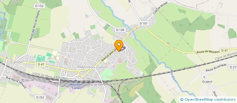 localisation de l'entreprise MONSIEUR DENIS PICQUENOT  MEZIDON VALLEE D'AUGE
