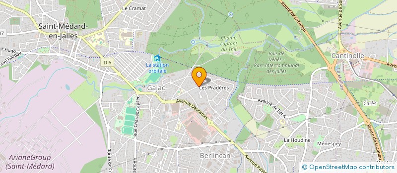 localisation de l'entreprise MONSIEUR DENIS-PIERRE MELLIN  SAINT-MEDARD-EN-JALLES