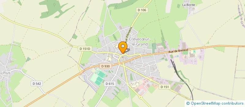 localisation de l'entreprise MONSIEUR DENIS-PIERRE TAILLEUR  CREVECUR-LE-GRAND