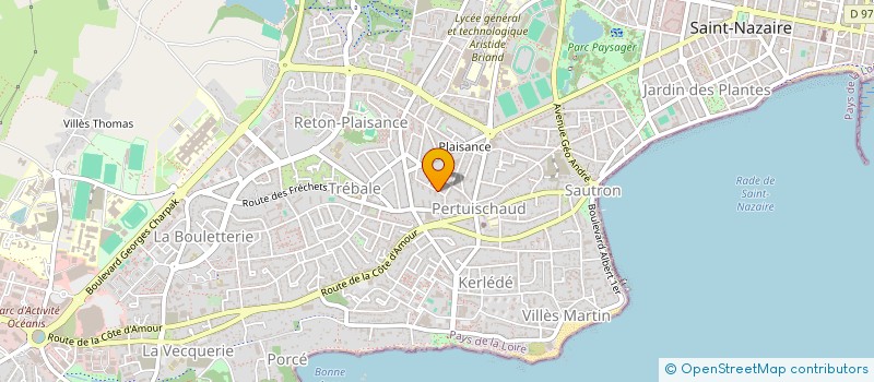 localisation de l'entreprise MONSIEUR DENIS PILLET  SAINT-NAZAIRE