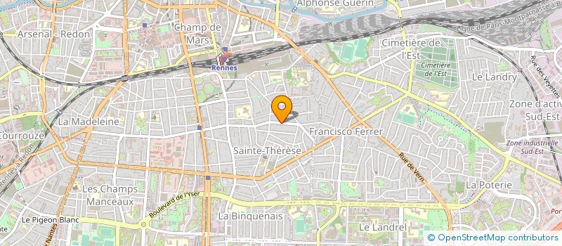 localisation de l'entreprise MONSIEUR DENIS PINSARD  RENNES