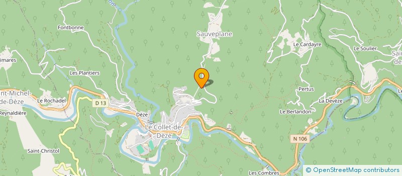 localisation de l'entreprise MONSIEUR DENIS PIT  LE COLLET-DE-DEZE