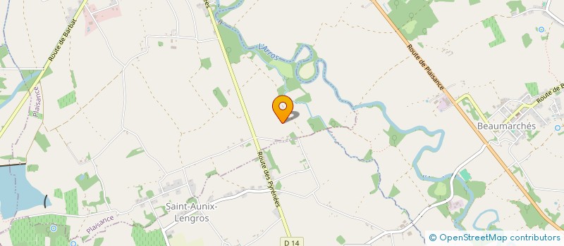 localisation de l'entreprise MONSIEUR DENIS POEYSEGUR  SAINT-AUNIX-LENGROS