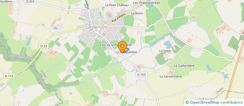 localisation de l'entreprise MONSIEUR DENIS POILANE  OREE-D'ANJOU