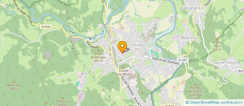 localisation de l'entreprise MONSIEUR DENIS POINTIN  ARUDY