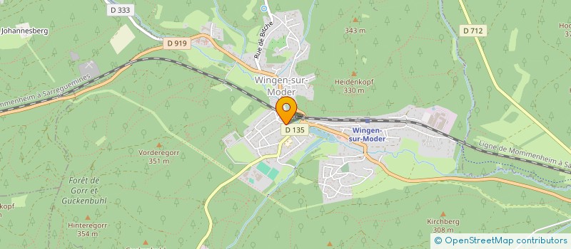 localisation de l'entreprise MONSIEUR DENIS POIRIER  WINGEN-SUR-MODER