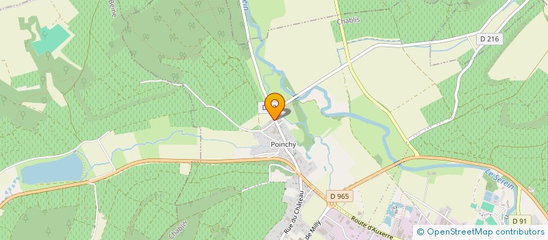 localisation de l'entreprise MONSIEUR DENIS POMMIER  CHABLIS