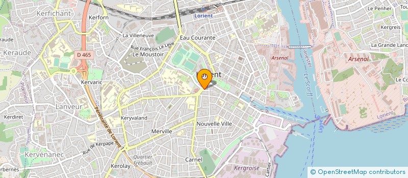 localisation de l'entreprise MONSIEUR DENIS POTIER  LORIENT