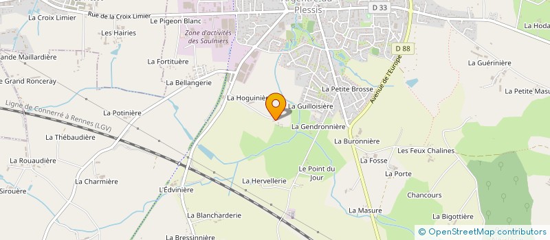 localisation de l'entreprise MONSIEUR DENIS POTTIER  ETRELLES