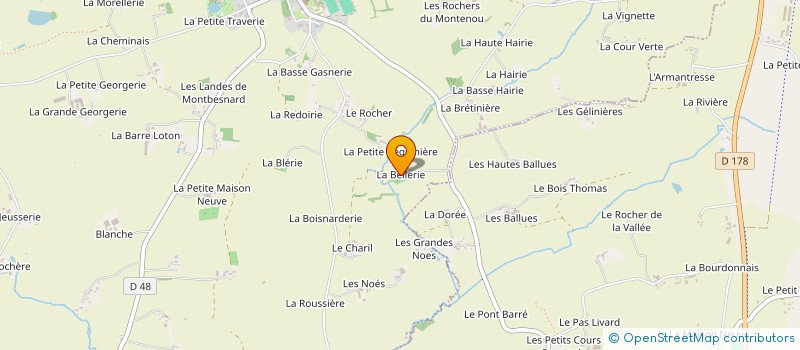 localisation de l'entreprise MONSIEUR DENIS POTTIER  DOMALAIN