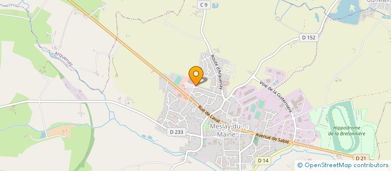 localisation de l'entreprise MONSIEUR DENIS POULAIN à MESLAY-DU-MAINE