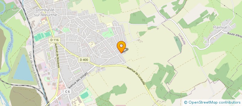 localisation de l'entreprise MONSIEUR DENIS POULET  DOMBASLE-SUR-MEURTHE