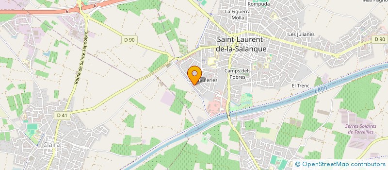 localisation de l'entreprise MONSIEUR DENIS PREGONES  SAINT-LAURENT-DE-LA-SALANQUE