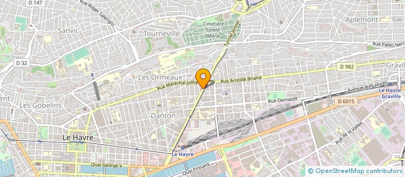 localisation de l'entreprise MONSIEUR DENIS PREVOST  LE HAVRE